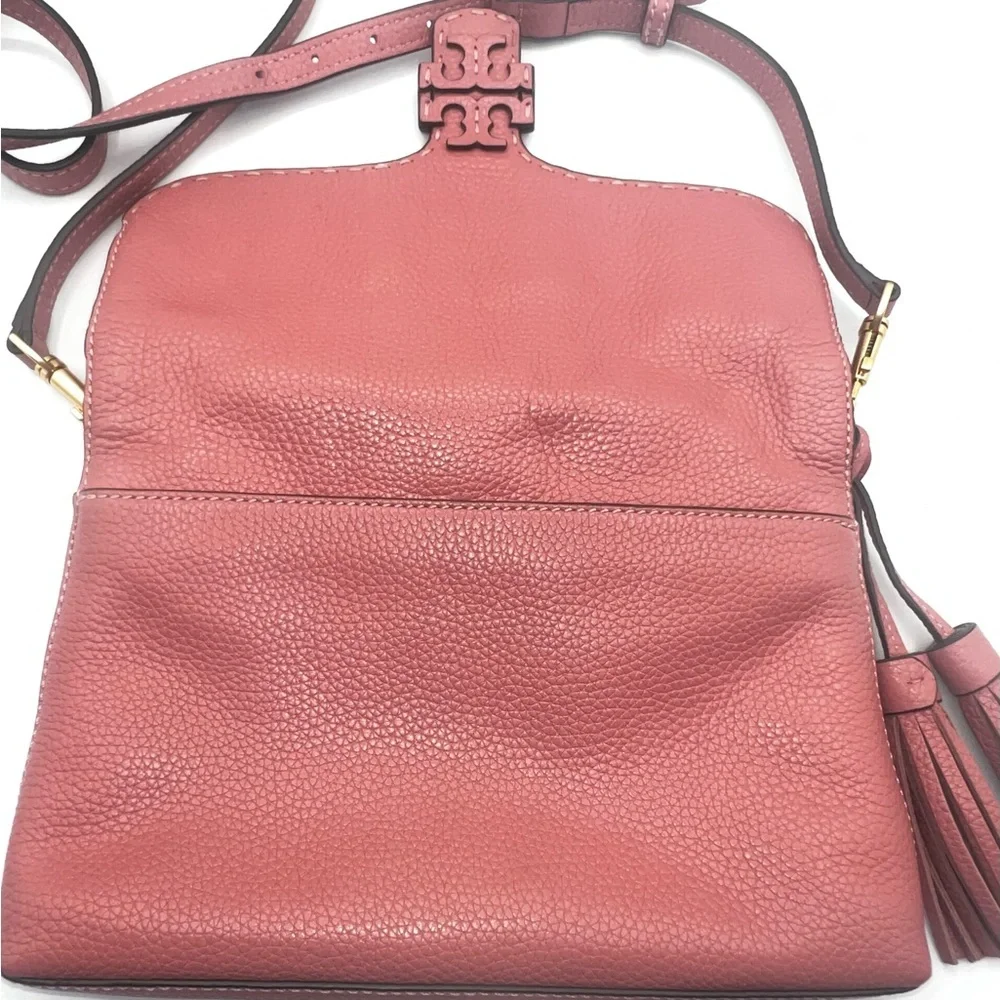 Tory Burch Rose Crossbody Bag with Tassel